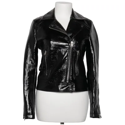 Biker jacket (Black) from Topshop Cotton, Polyester, Polyurethane, Viscose