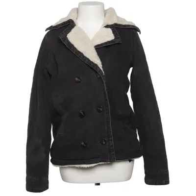 Gefütterte Jeansjacke (Schwarz, Weiß) von ASOS Denim Baumwolle, Polyester