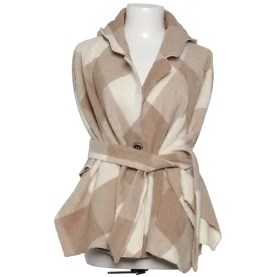 Cape (Beige, Weiß) von Stile Benetton Alpakawolle, Mohair, Polyamid