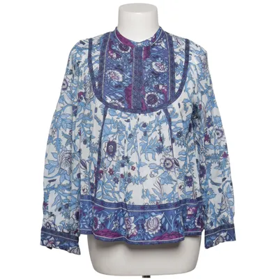 Blus (Blå, Vit, Lila) från Antik Batik Bomull
