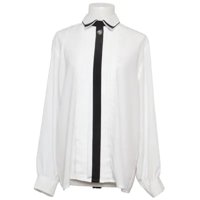 Blouse (White, Black) from Mario Rosella Polyester