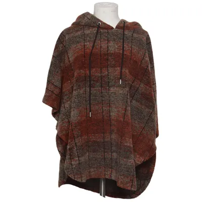 Poncho (Orange, Grå, Svart) från Kenny S. Akryl, Polyester