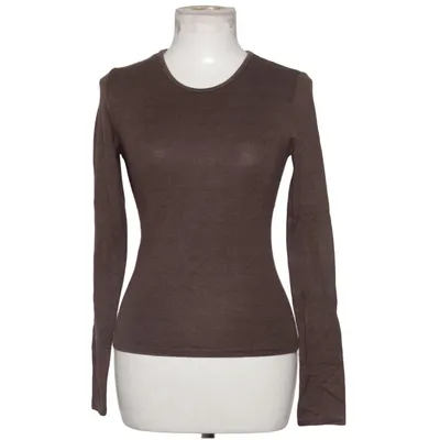 Langærmet t-shirt (Brun) fra Outfitbook Polyamid, Polyester, Viscose