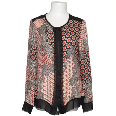 Blouse (Black, White, Red, Multicolored) from Black Saks Fifth Avenue Elastane, Polyester, Silk