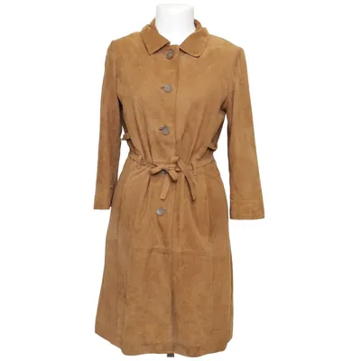 Leren jas (Bruin) van More & More Katoen, Leer, Polyester