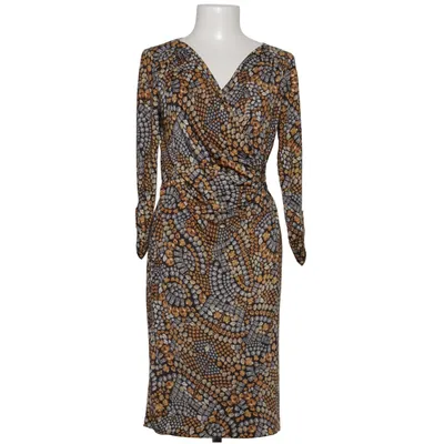 Klänning (Svart, Gul, Grå) från Carmen Marc Valvo Elastan, Polyester