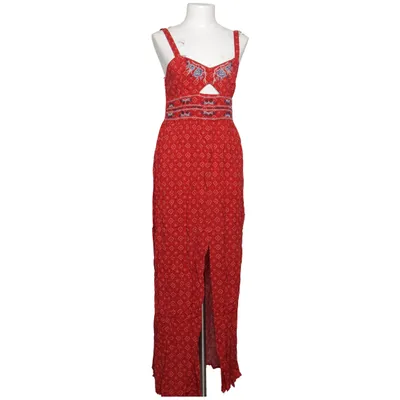 Maxi dress (Red, Multicolored) from Xhilaration Polyester, Viscose