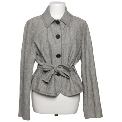 Blazer (Gray) from Zero Base Cotton, Linen, Polyester