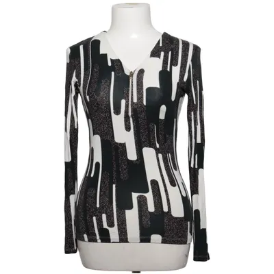 Henley Shirt (Schwarz, Weiß) von Magenta Elasthan, Viskose
