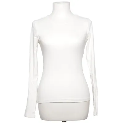 Långärmad t-shirt (Vit) från Takko Fashion Bomull, Elastan