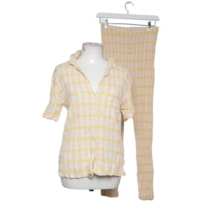 Pyjama (Gelb, Pink, Weiß) von Loungeable Baumwolle, Viskose