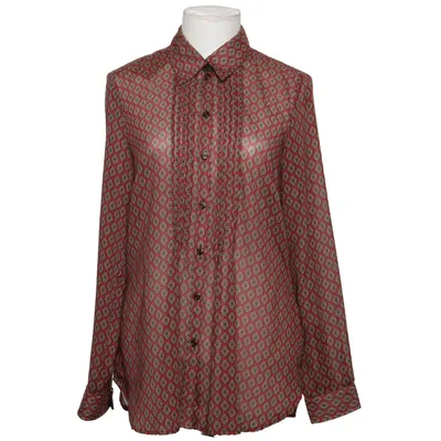 Blus (Röd, Flerfärgad) från Thomas Rabe Bomull, Polyester