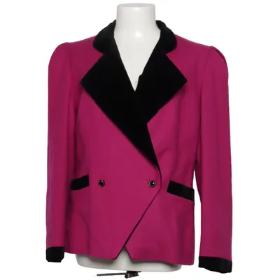 Blazer (Pink, Sort) fra Helene Straßer Acetat, Viscose, Uld