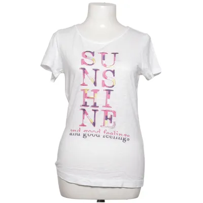 T-shirt (Vit, Flerfärgad) från Le Comte Bomull, Modal