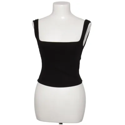 Crop top (Sort) fra NA-KD Reborn Elastan, Viscose
