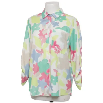 Blus (Vit, Flerfärgad) från Dora Polyester, Viskos