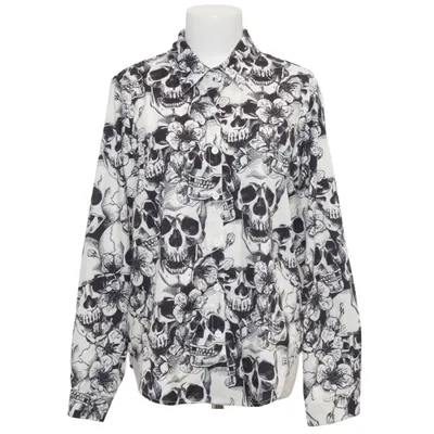 Skjorte (Sort, Hvid) Polyester