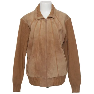 Veste en cuir (Marron) de Landmark Acrylique, Cuir, Polyamide