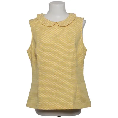 Top (Gelb, Weiß) von Kew 159 Baumwolle, Polyester