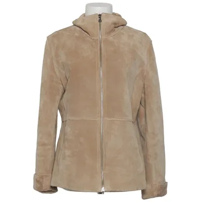 Veste en peau de mouton retournée (Beige) de Guess Daim