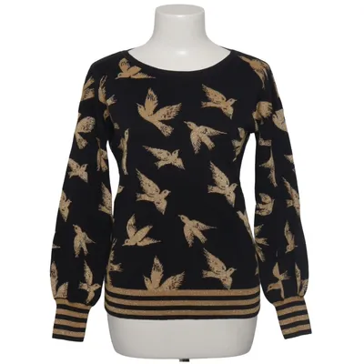 Strickpullover (Schwarz, Gold) von Boden Baumwolle, Metallfaser, Polyester, Wolle