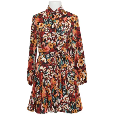 Robe chemise (Noir, Multicolore) de IVIVI Polyester