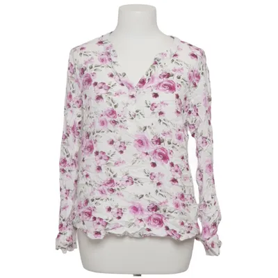 Blouse (White, Purple) from Janina Viscose