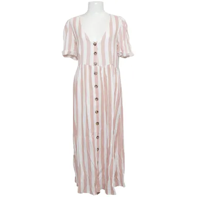 Robe longue (Rose, Blanc) de Kilibbi Coton, Polyester