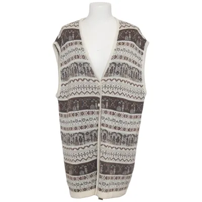 Gilet (Bruin, Wit, Grijs) van Paola! Acryl, Polyamide, Wol