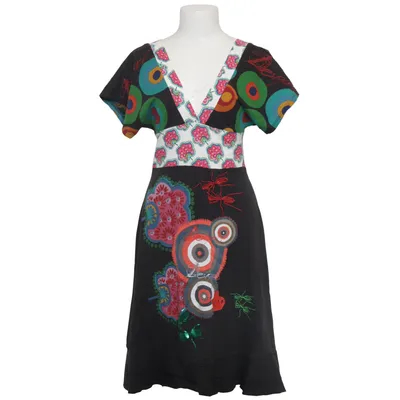 Dress (Black, Multicolored) from Desigual Cotton