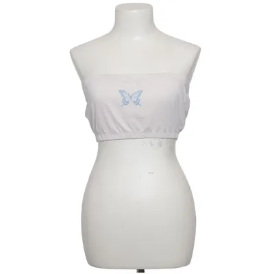 Tube top (Wit, Blauw) van Loungeable Elastaan, Polyester