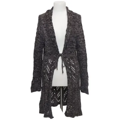 Strickjacke (Grau, Schwarz) von B.Young Acryl, Baumwolle