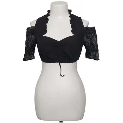 Dirndl blouse (Black) from Bergweiss Trachten Cotton, Polyester