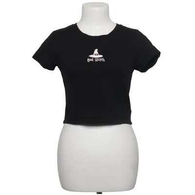 Crop top (Sort) fra La Luna Bomuld, Elastan