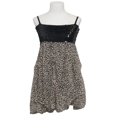 Dress (Black, Brown, Beige) from Sanfor Cotton, Polyester