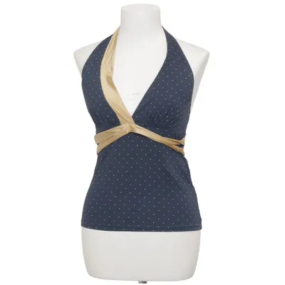 Neckholder Top (Blau, Gold) von La Redoute Elasthan, Polyamid, Polyester, Polyurethan