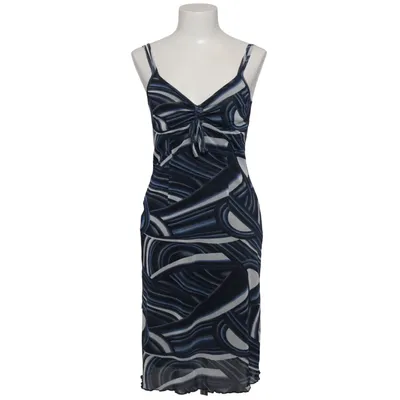 Jurk (Blauw, Wit, Zwart) van Wissmach Polyester