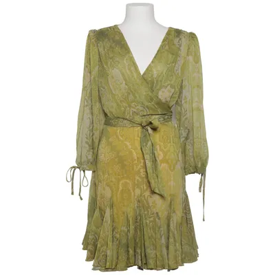 Wrap dress (Green, Multicolored) from BSB Collection Polyester