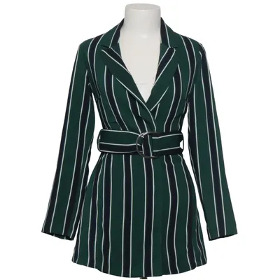 Jumpsuit (Grün, Blau, Weiß) von Bershka Elasthan, Polyester