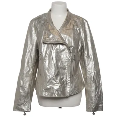 Bikerjacke (Silber) von Gloockler Leder