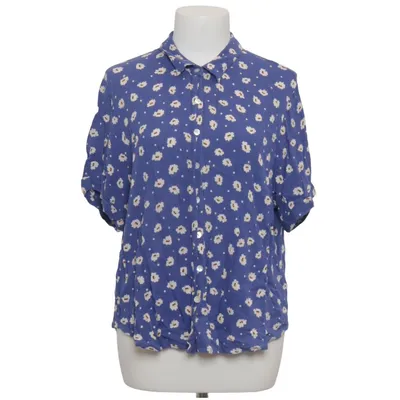 Chemise à manches courtes (Bleu, Blanc) de Patrons of Peace Viscose