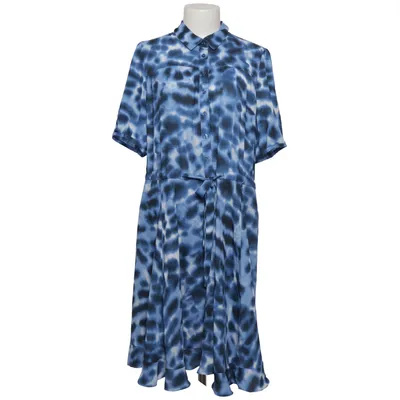 Shirt dress (Blue, Black, White) from Steffen Schraut Elastane, Polyester