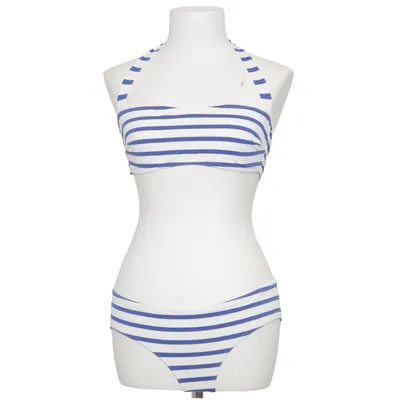 Bikini (Blå, Hvid) fra Petit Bateau Elastan, Polyamid