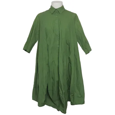 Robe chemise (Vert) de Senes Coton
