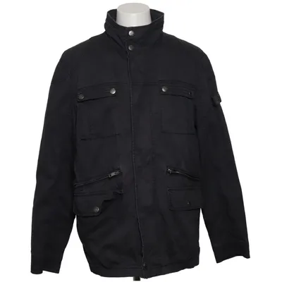 Safarijacke (Schwarz) von Eagle Denim Baumwolle, Polyester