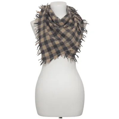 Scarf (Gray, Beige) from Daniele Fiesoli
