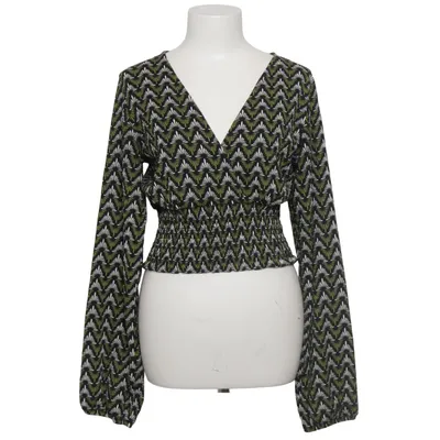 Wrap blouse (Floral Wave Gathered Top) from Costes Studio Elastane, Polyester