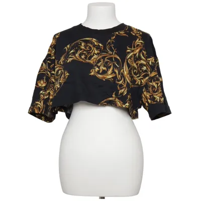 Crop top (Zwart, Goud) van Versace Jeans Couture