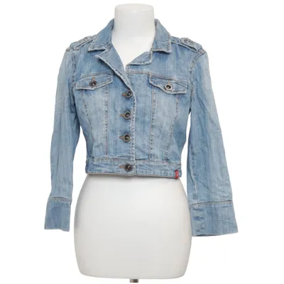 Denim jacket (Blue) from EDC by ESPRIT Cotton, Elastane