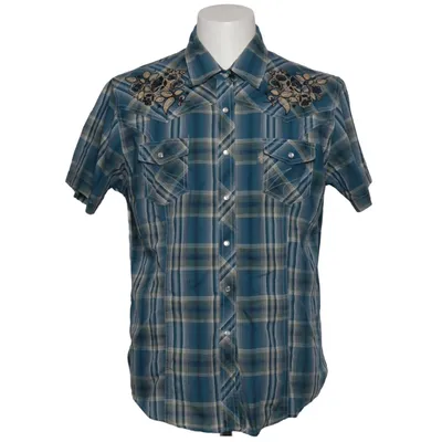 Short sleeve shirt (Blue, White) from Stars & Stripes Cotton, Polyester